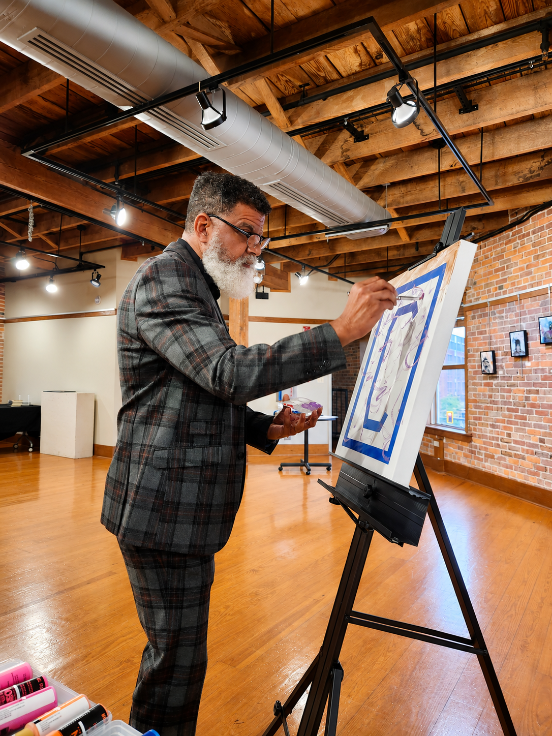 Bruce James leaving his mark.