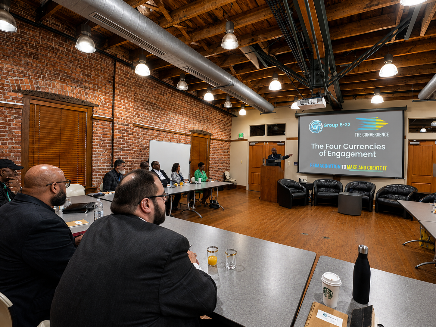 The RockIt! Lab, Little Rock, Arkansas. The reception space for The Convergence 2025.