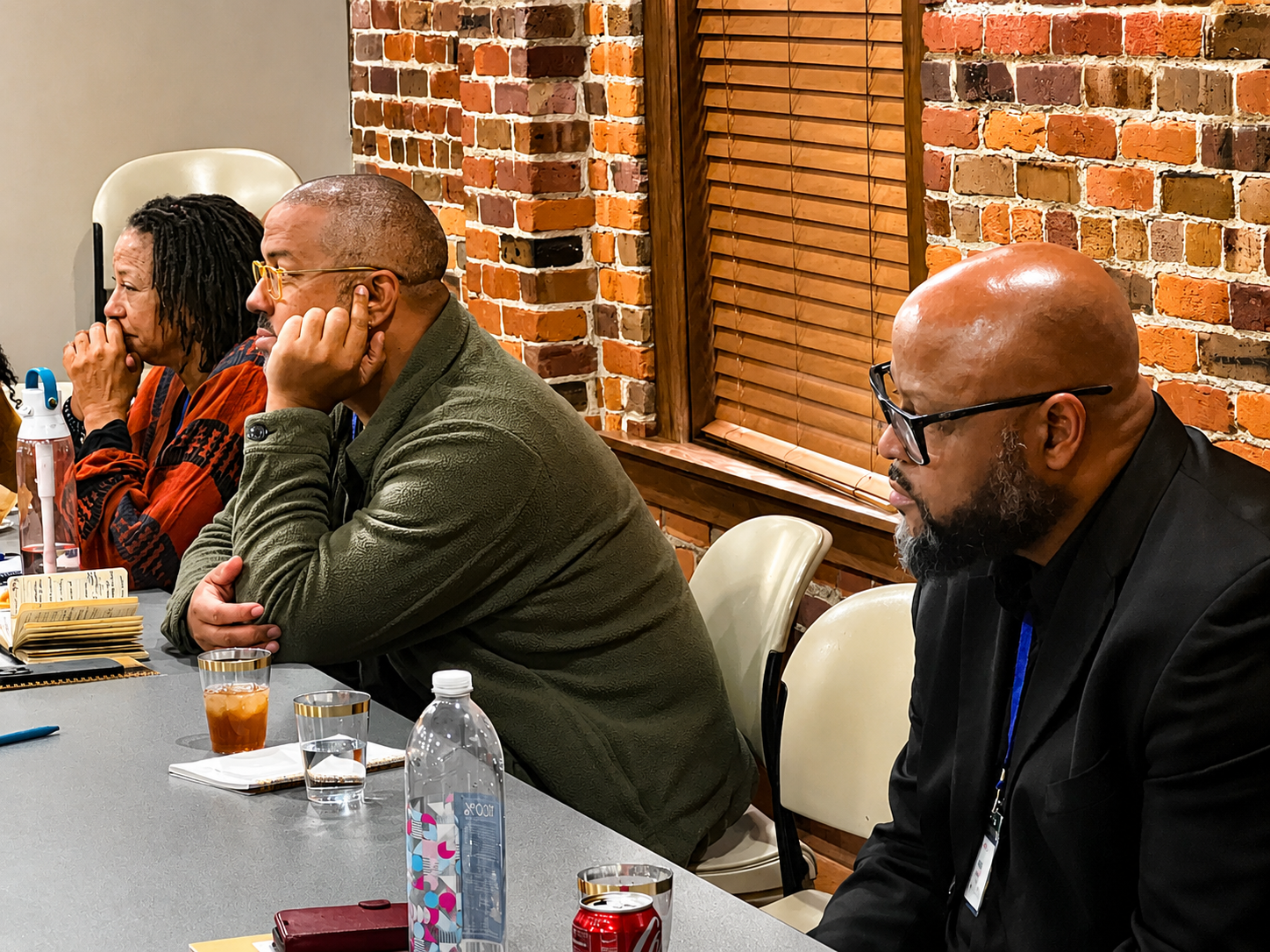 Delegates from left to right: Shareese Dogan, Kevin Anthony Johnson, Malik Saafir