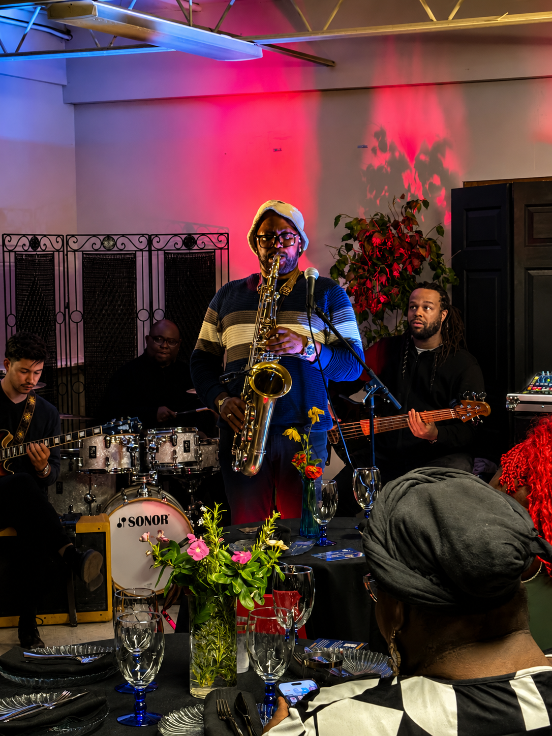 UnMuted featuring Modern MOOD. MarQuis Devon Hunt, saxophone. Dr. I.J. Routen, vocals. The Convergence 2025.